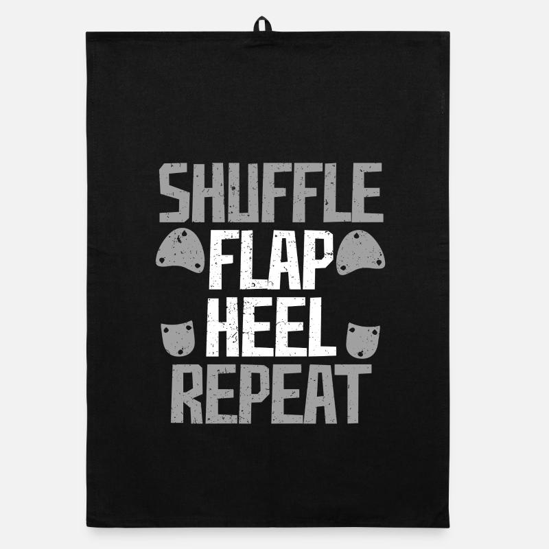Stepptanz Stepptänzer Stepper Shuffle Flap Heel Organic Geschirrtuch