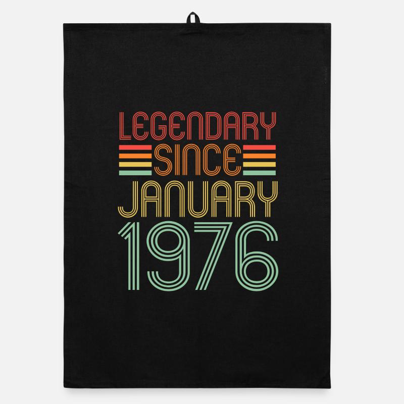 Legendary since January 1976, Retro, Geburtstag Organic Geschirrtuch