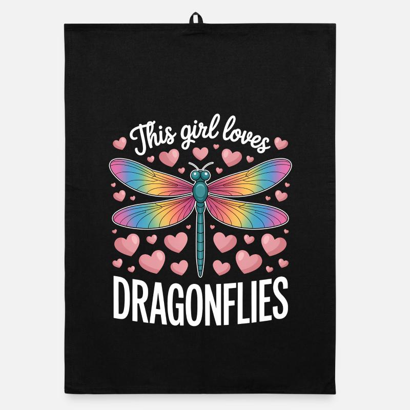 libellen Spruch libelle Lustiges libellen Geschenk Organic Geschirrtuch