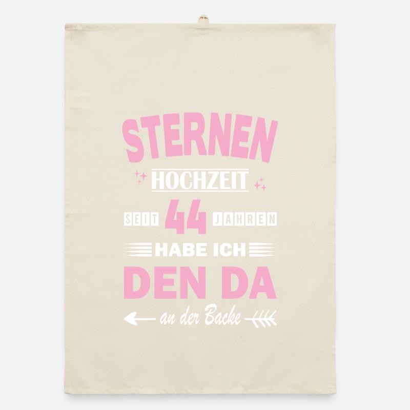 44 ans de relation Anniversaire de mariage Torchon bio