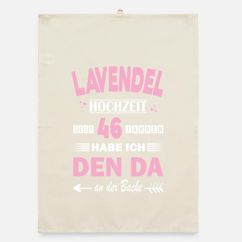 46 ans de relation Anniversaire de mariage Torchon bio