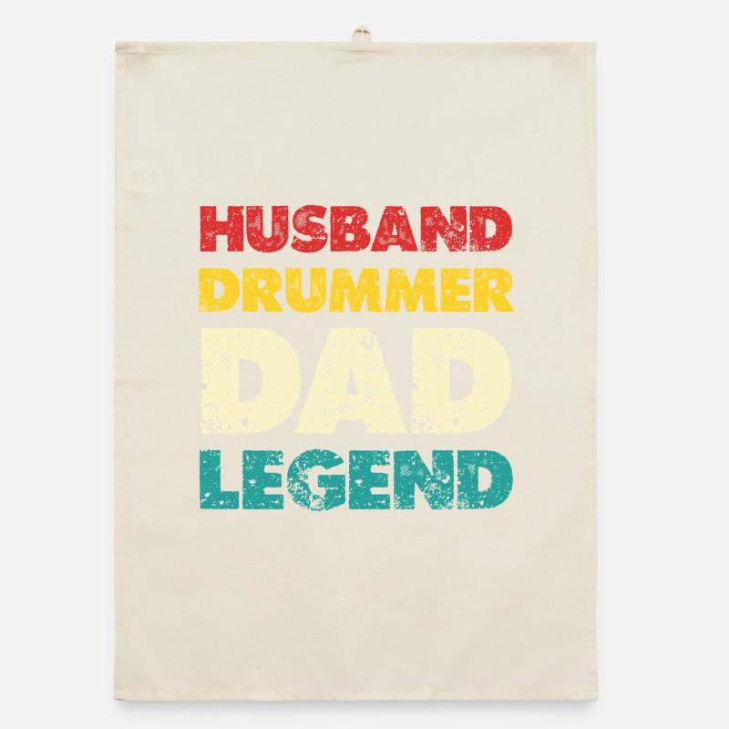 Husband Dad Legend Tea Organic dish towel