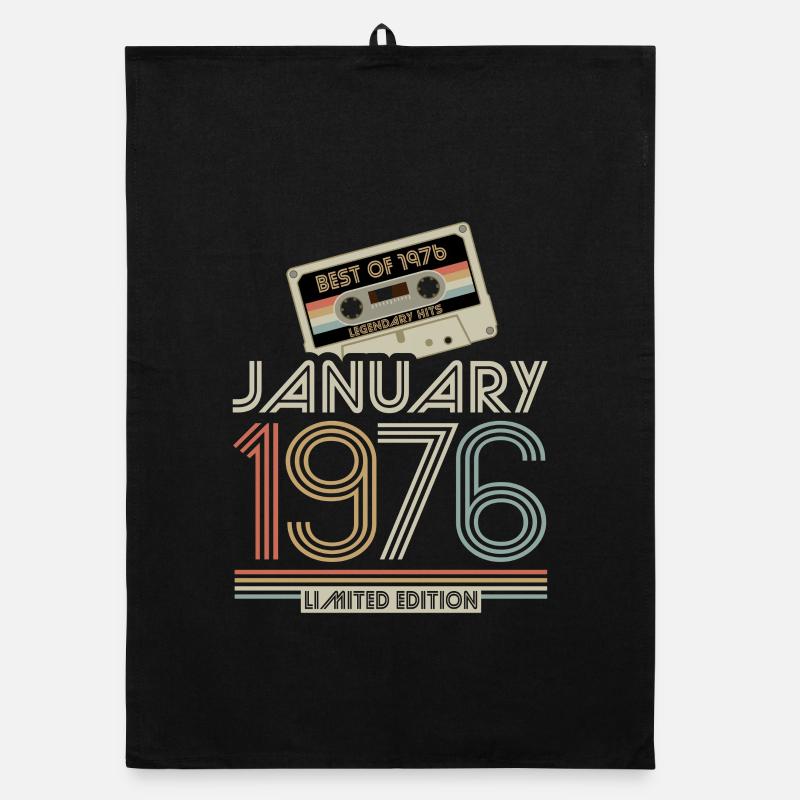 Legendary since January 1976, Retro, Geburtstag Organic Geschirrtuch