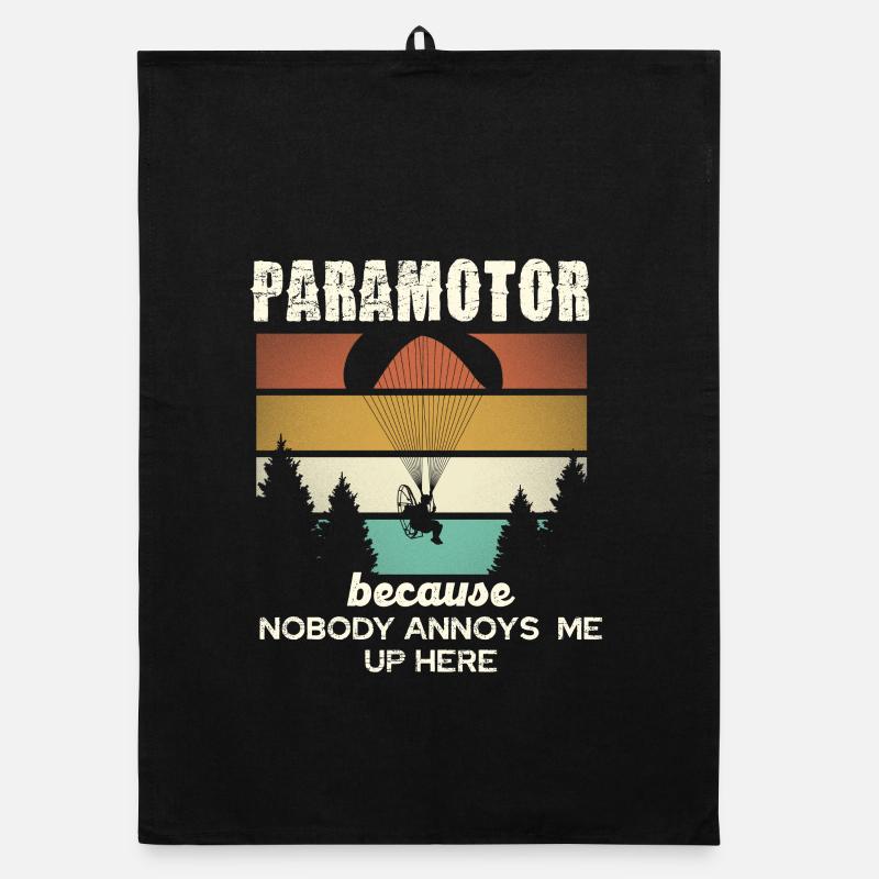 Paramotor: Nobody bugs me up here Organic dish towel