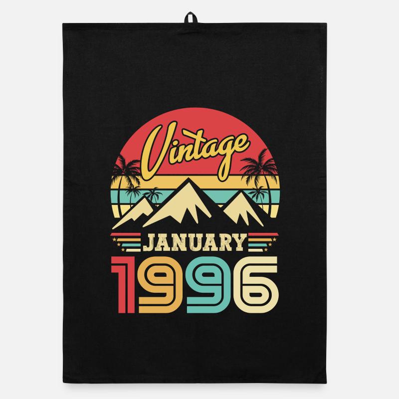 Januar 1996 Vintage-Retro-Geburtstagsgeschenk Organic Geschirrtuch