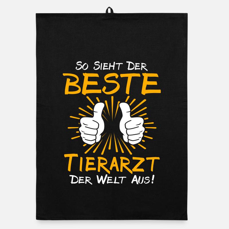 Tierarzt Geschenkidee Organic Geschirrtuch