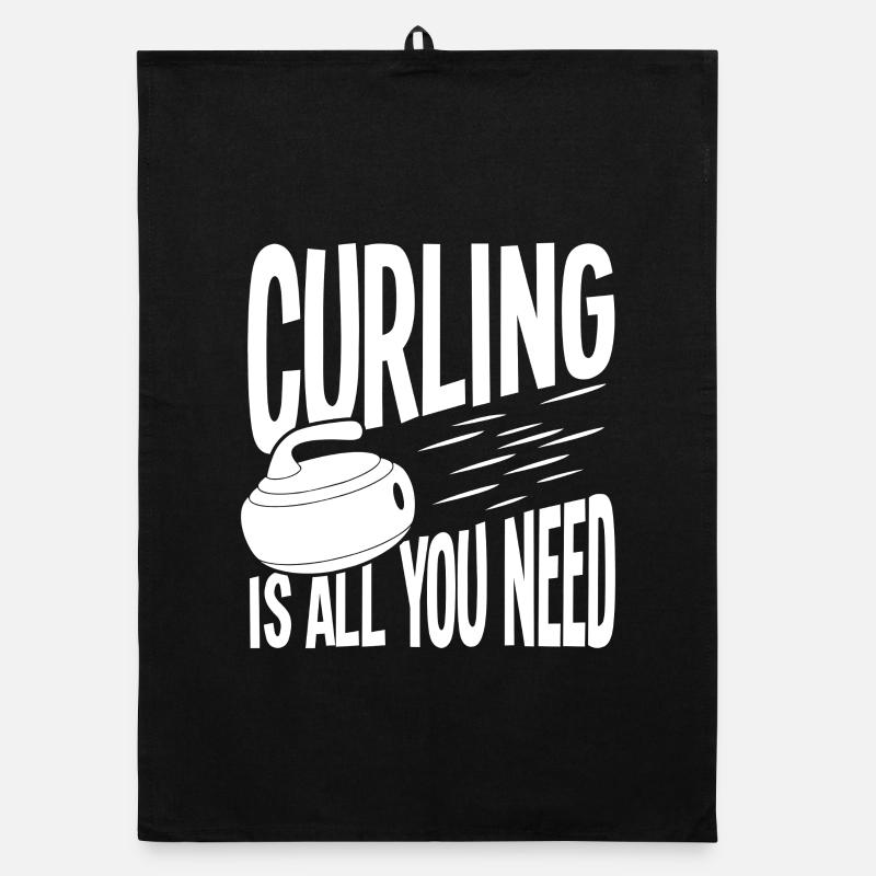 Curling is all you need Organic dish towel