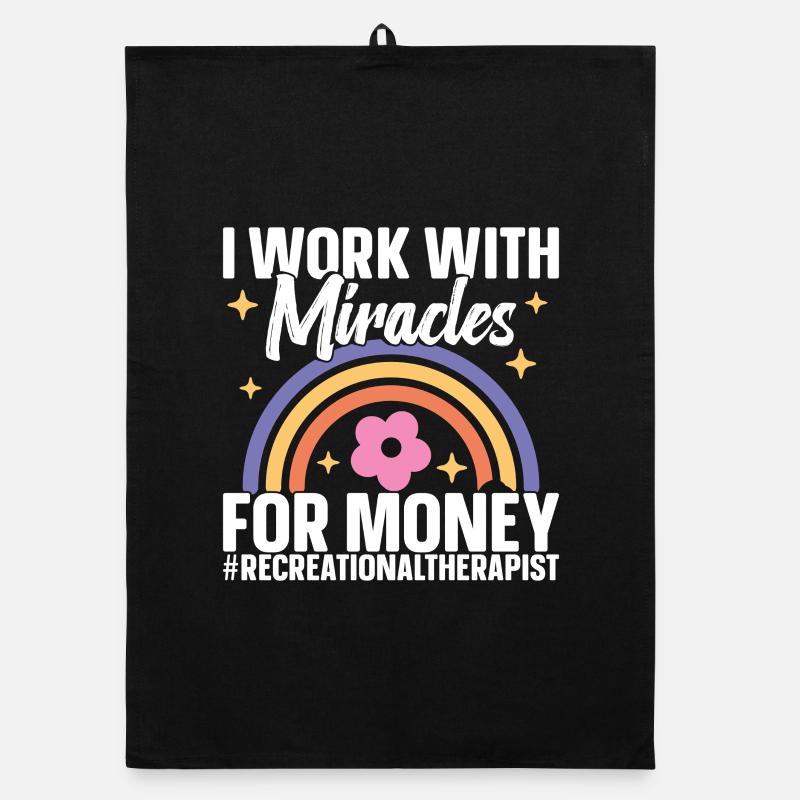 RT Badge Reel Therapeutische Freizeit Freizeit Organic Geschirrtuch