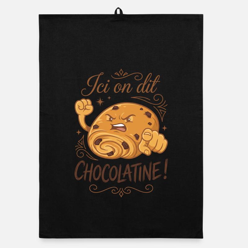 Here we say chocolatine! Organic dish towel