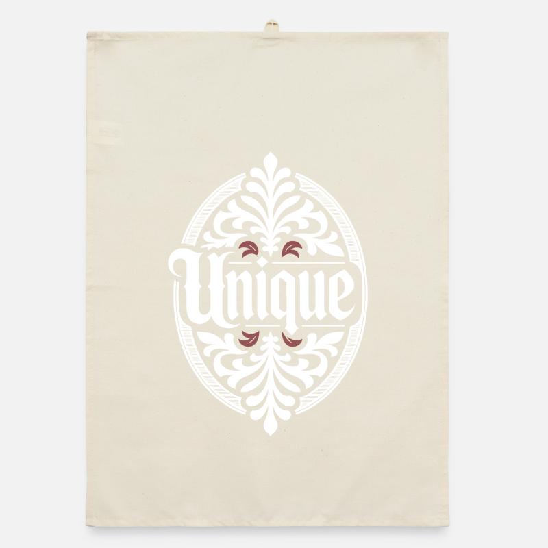 unique, unique, unique valeur de soi unique Torchon bio