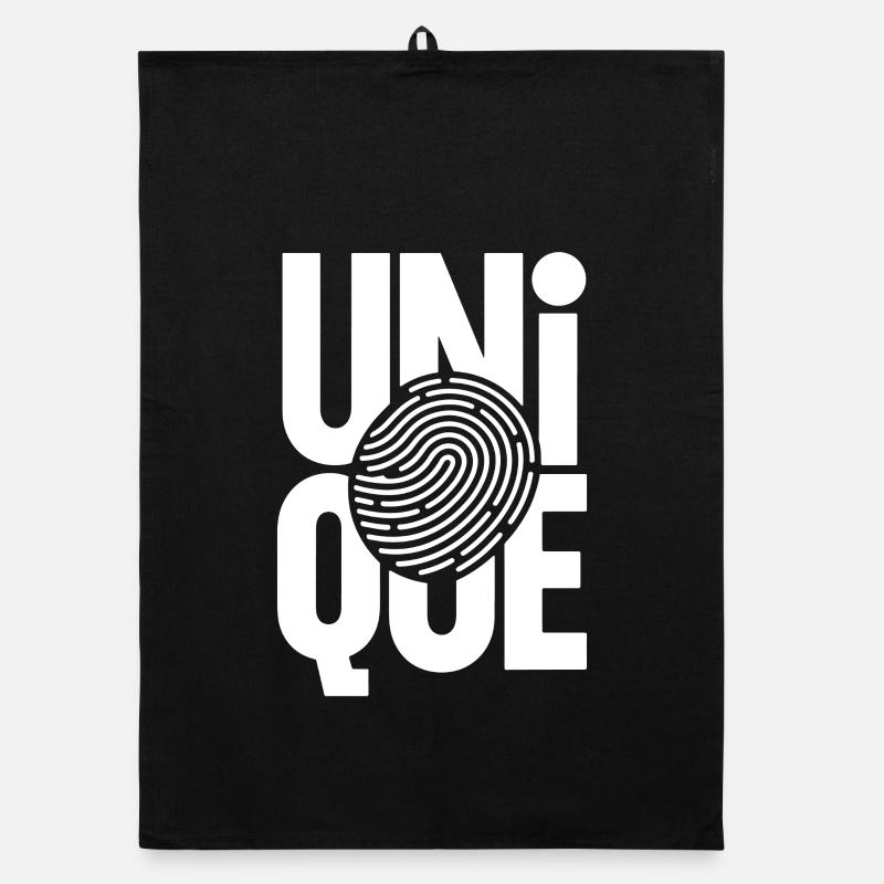 Unique Einzigartig Unikat Selbstwert Einzig Artig Organic Geschirrtuch