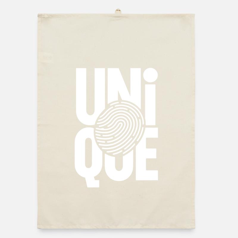 Unique Einzigartig Unikat Selbstwert Einzig Artig Organic Geschirrtuch