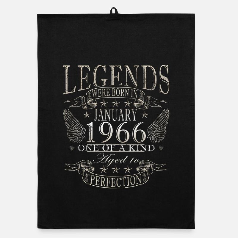 Januar 1966 Vintage-Retro-Geburtstagsgeschenk Organic Geschirrtuch