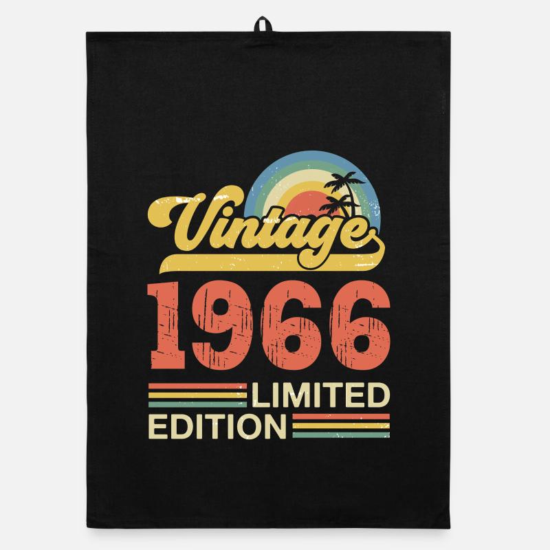 Vintage 1966 Anniversary Birthday Gift Organic dish towel