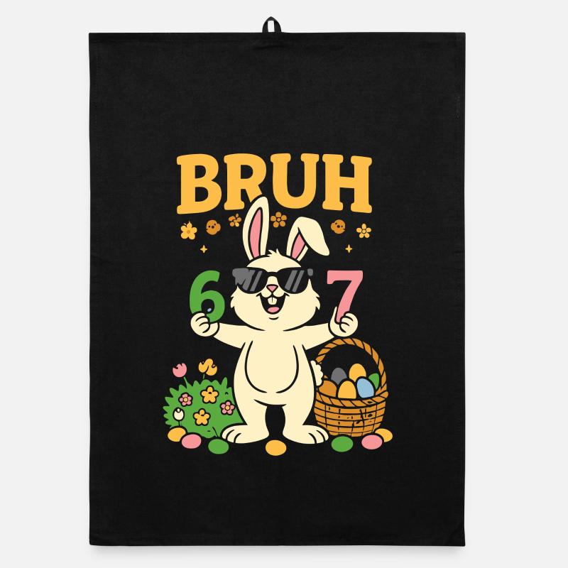 Mec, Cool Easter Bunny 67 ans Torchon bio