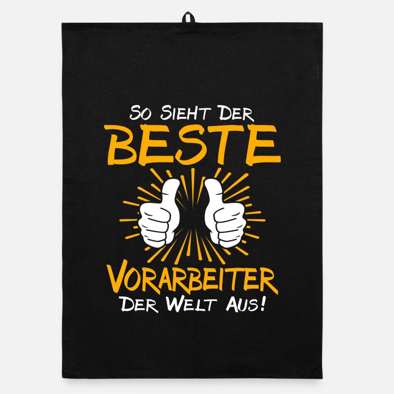 Vorarbeiter Geschenkidee Organic Geschirrtuch