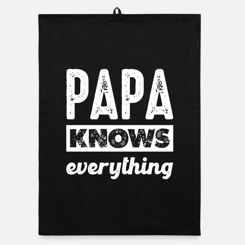 Papa weiß alles Organic Geschirrtuch