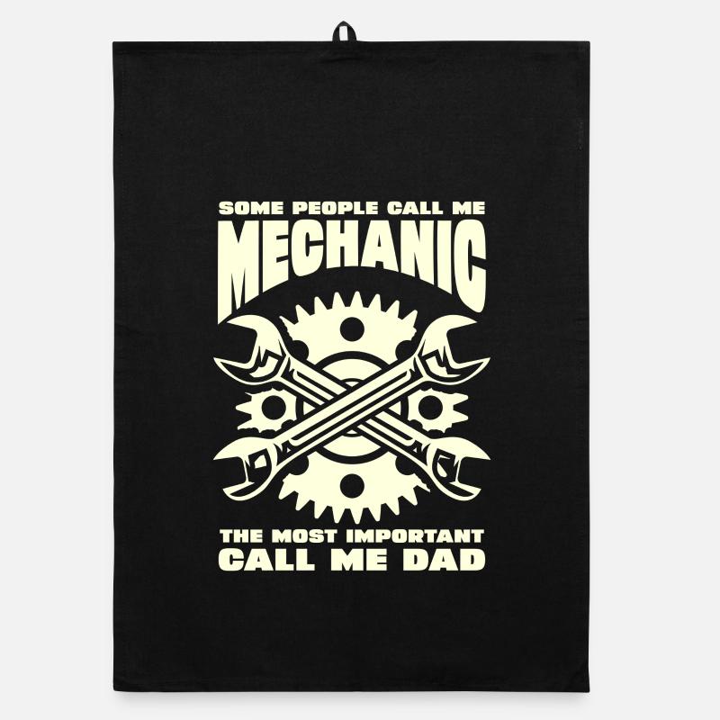 Mechanic Dad Saying Organic dish towel