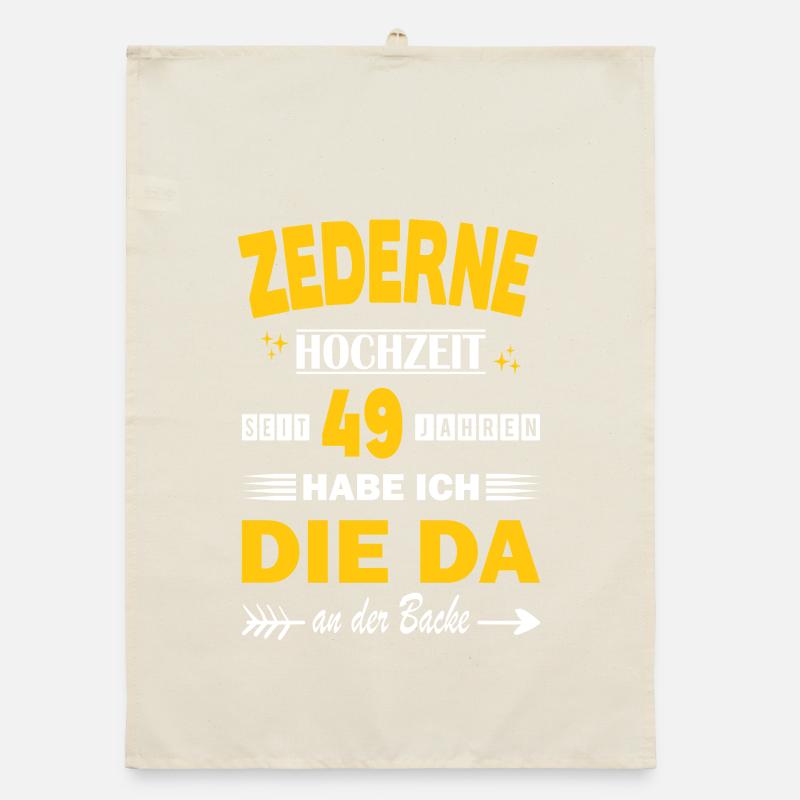 49 ans de relation Anniversaire de mariage Cedarne Torchon bio