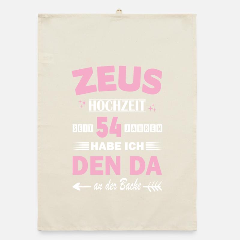 54 ans de relation Anniversaire de mariage Torchon bio