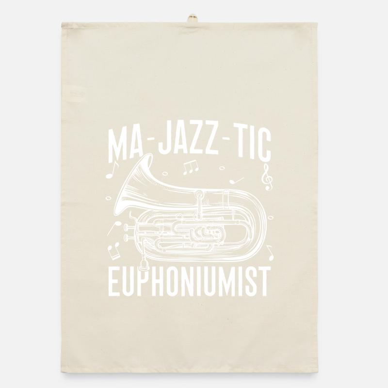 Baritone Player Ma-Jazz-Tic Euphonium Organic dish towel
