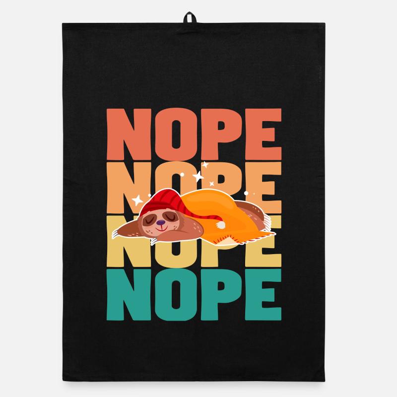 Faultier: Nein. Organic Geschirrtuch