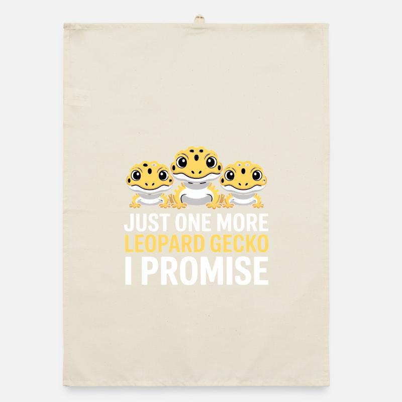 Leopardgekko-Trio Versprechen Organic Geschirrtuch
