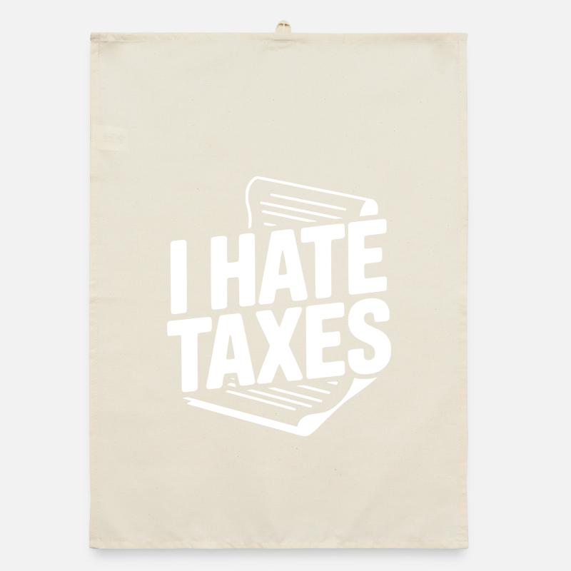 Ich hasse Steuern Organic Geschirrtuch