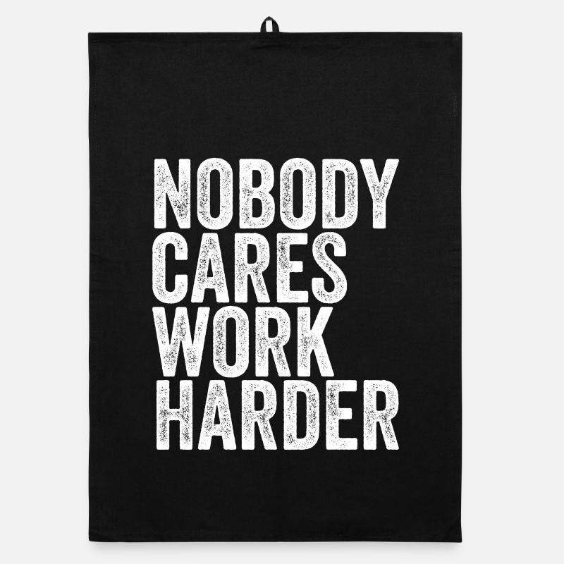 Nobody Cares Work Harder Organic Geschirrtuch