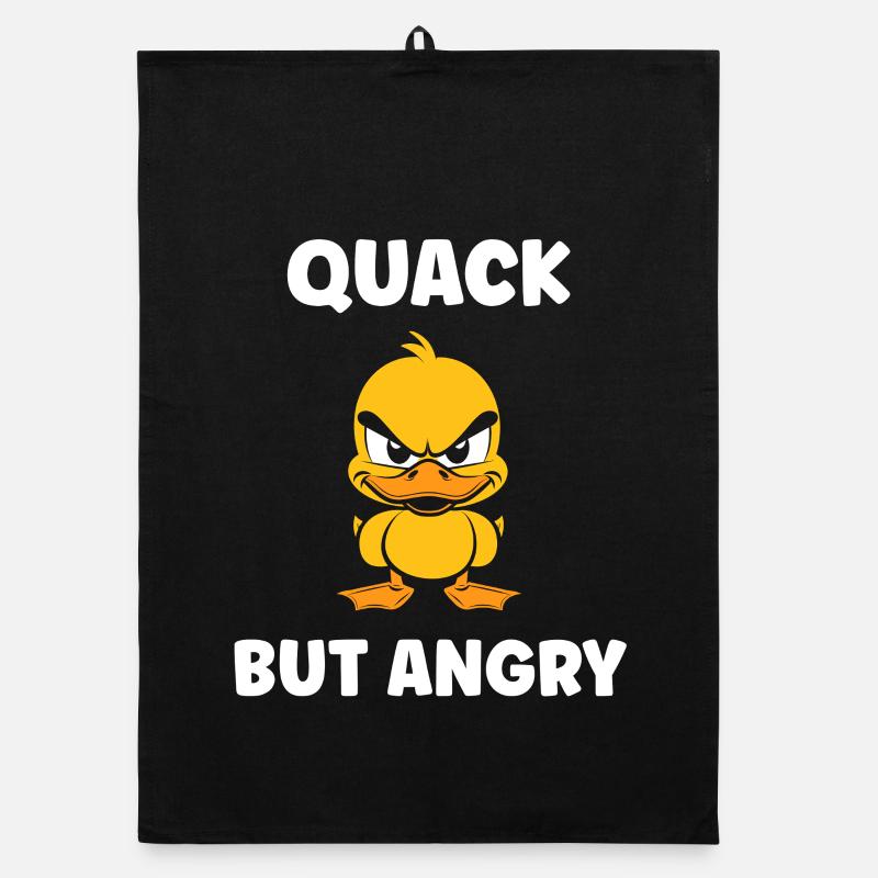 Furious Duck Rebellious Attitude Organic dish towel
