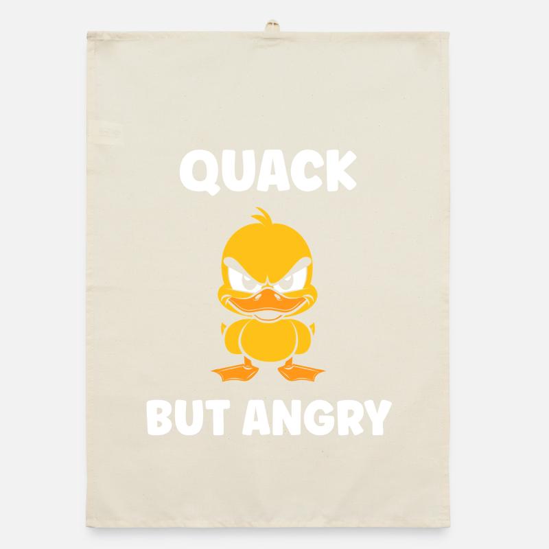 Furious Duck Rebellious Attitude Organic dish towel