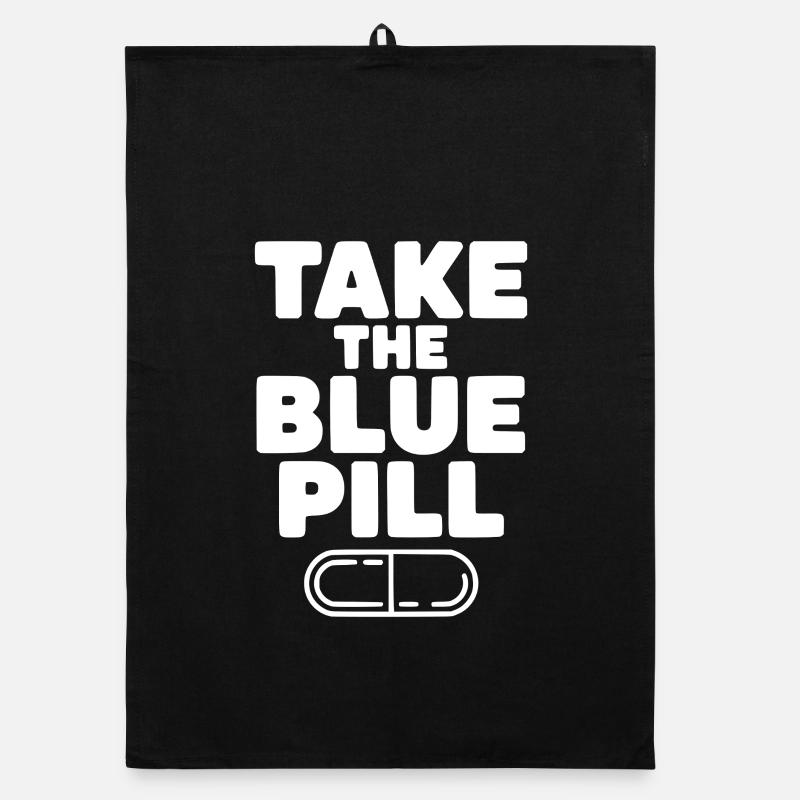 Take the Blue Pill Organic dish towel