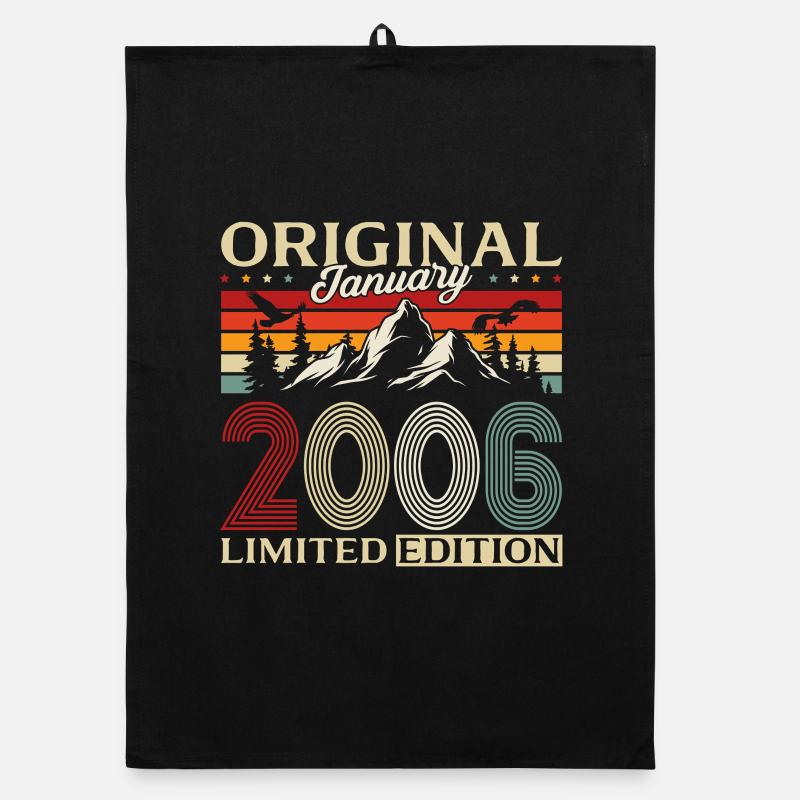 20th Birthday Original January Volume 2006 Organic dish towel