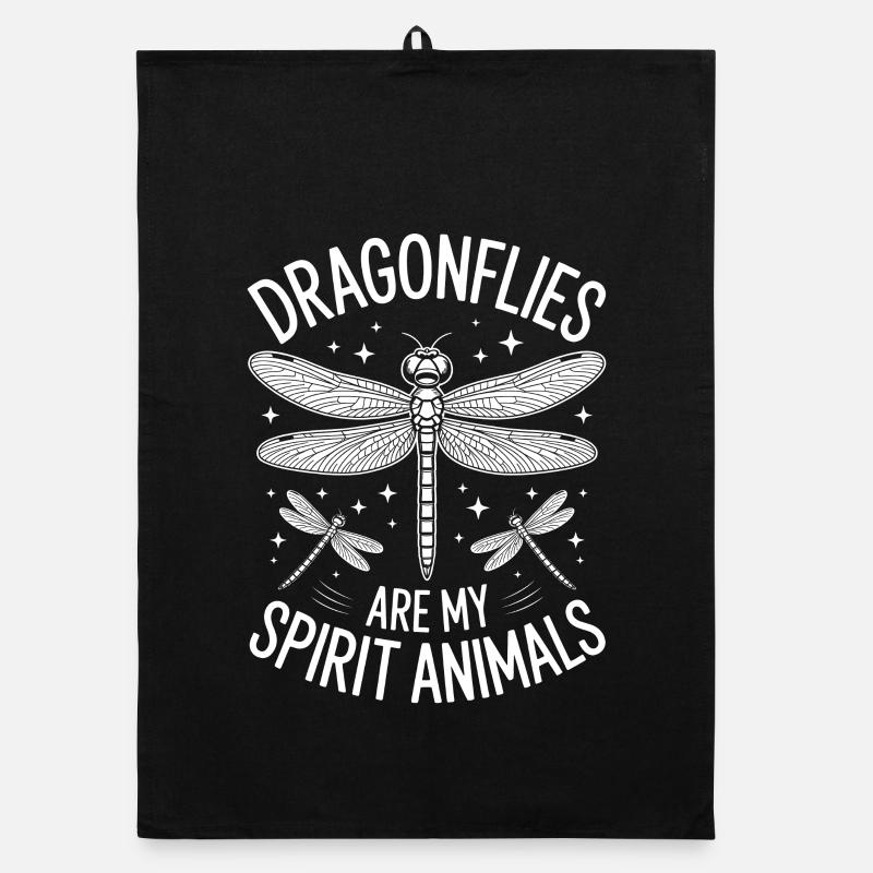 libellen Spruch libelle Lustiges libellen Geschenk Organic Geschirrtuch