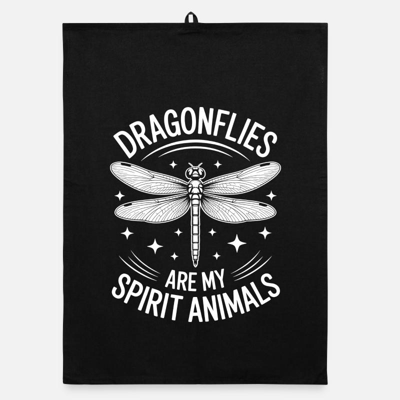 libellen Spruch libelle Lustiges libellen Geschenk Organic Geschirrtuch