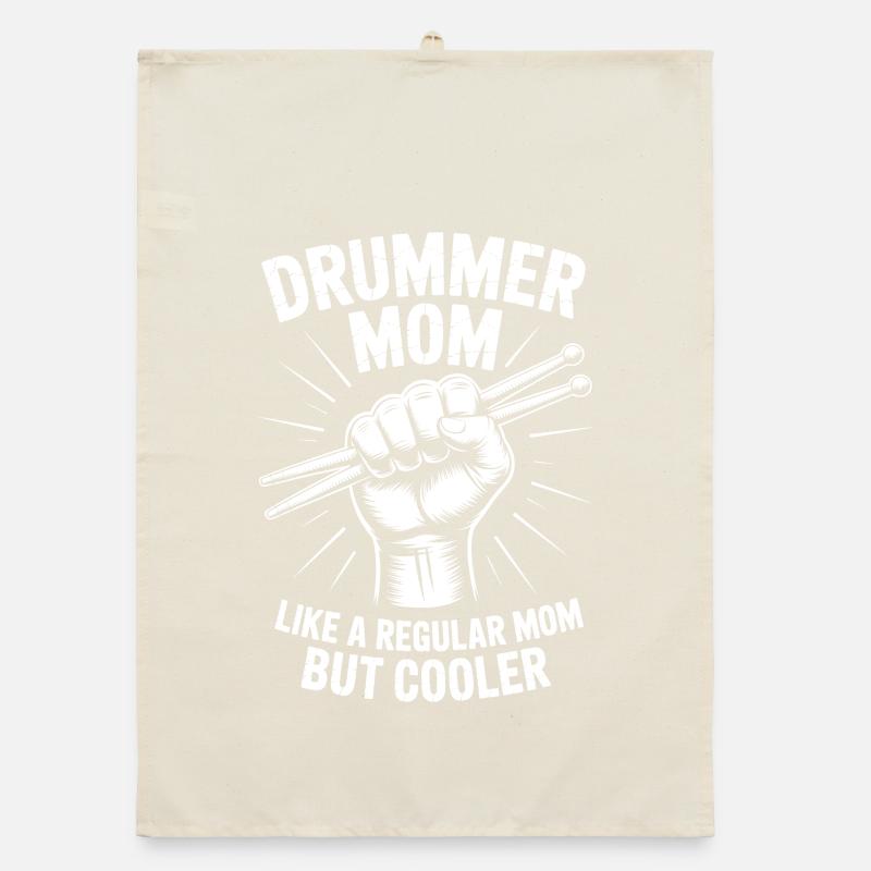 Drummer Saying Funny Drummer Gift Organic dish towel