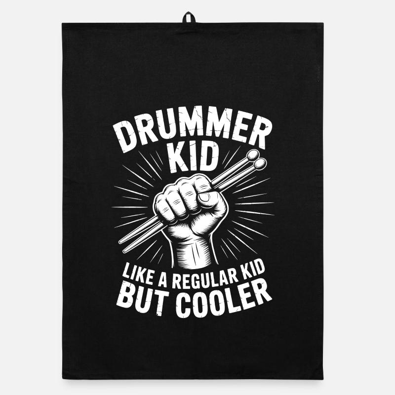 Drummer Spruch Lustiges Schlagzeuger Geschenk Organic Geschirrtuch