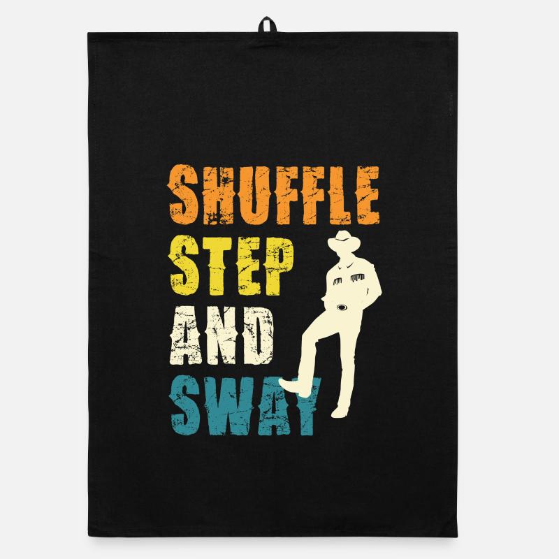 Shuffle Step und Sway Organic Geschirrtuch