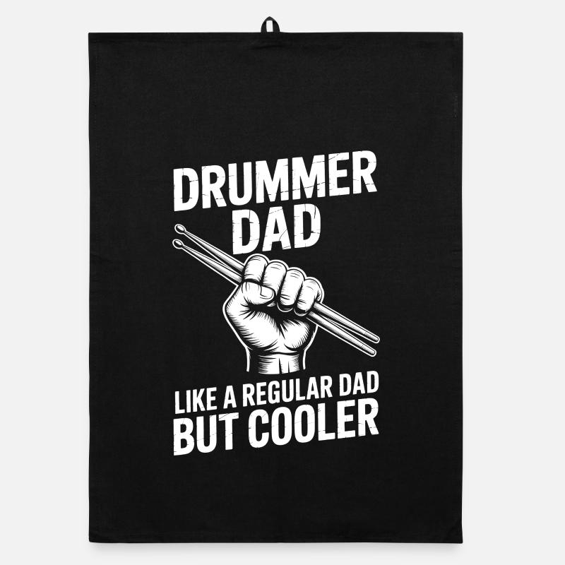 Drummer Spruch Lustiges Schlagzeuger Geschenk Organic Geschirrtuch