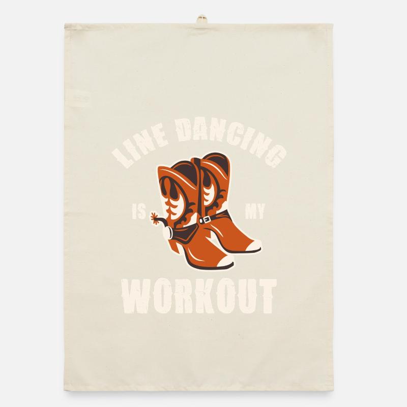Line Dance Workout Shoes Organic dish towel