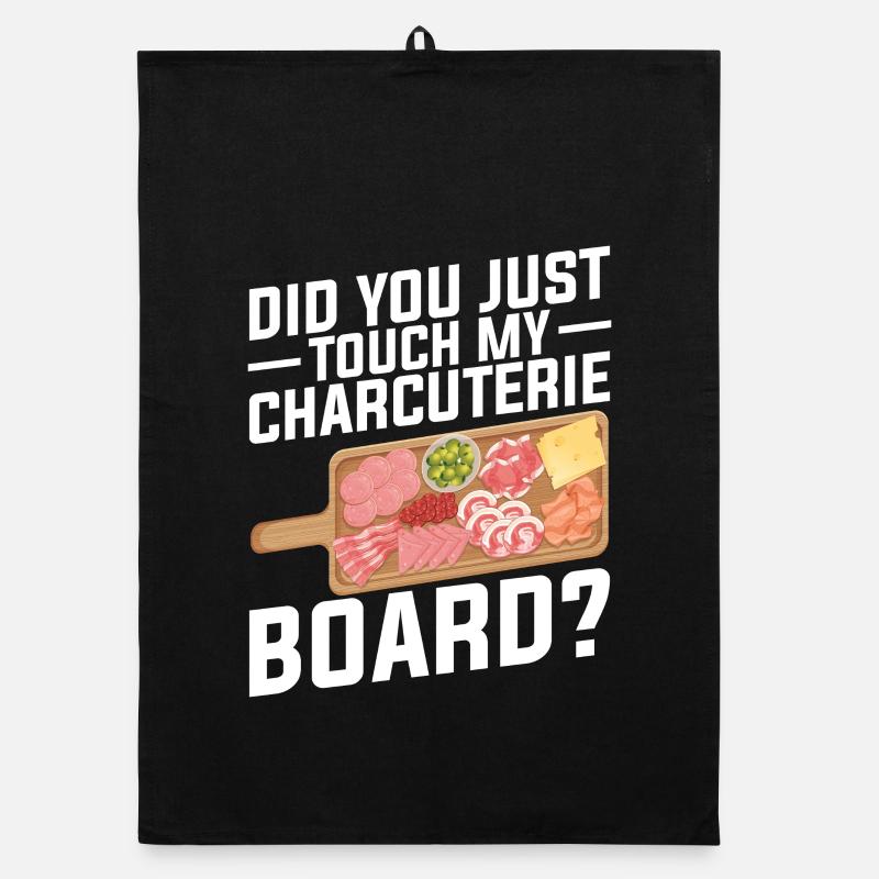 Tableau d’artiste charcuterie avec couvercle de couverture fromage Torchon bio