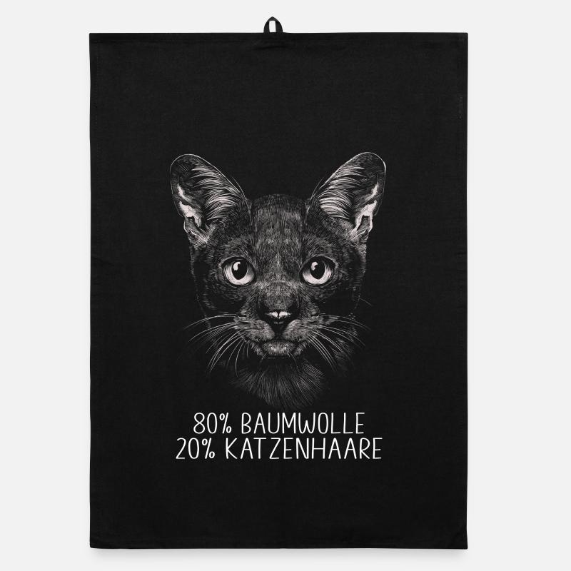 Dictons de chats Cadeau de chat propriétaire de chat Torchon bio