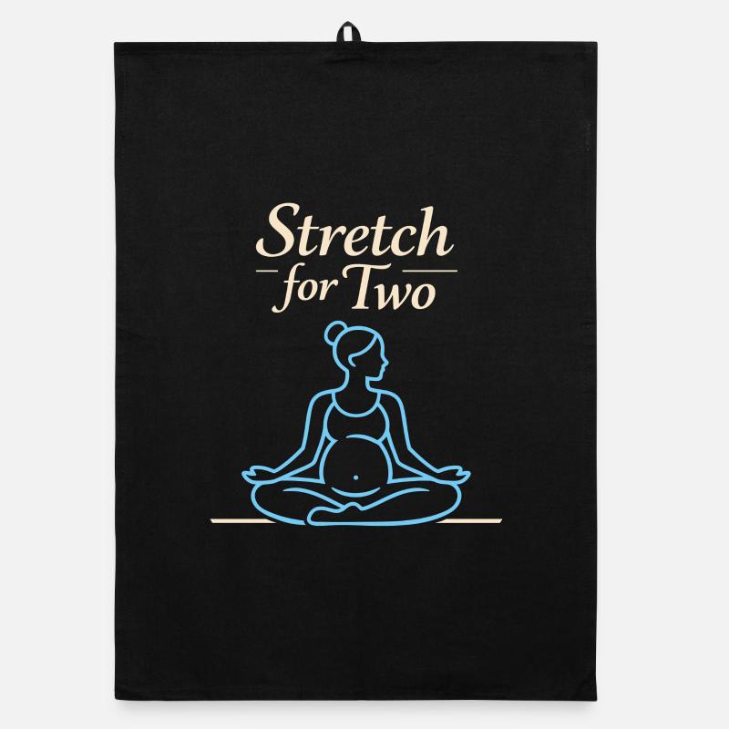 Vorgeburtliches Yoga Werdende Mutter Organic Geschirrtuch