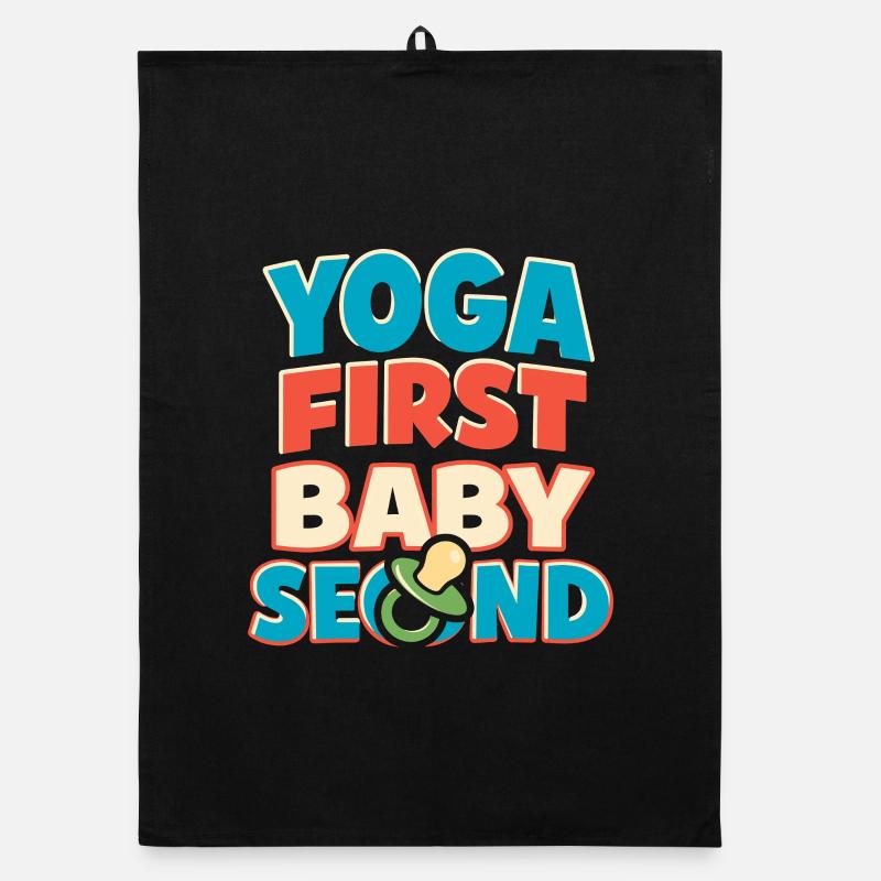 Mère enceinte de yoga prénatal Torchon bio