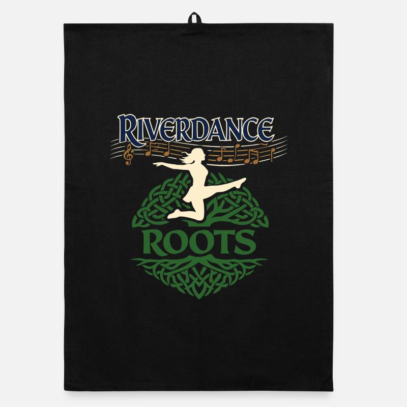 Irish Dance Step-dancing Celtic Fan Organic dish towel