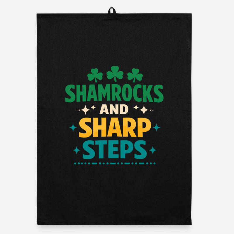 Irish Dance Step-dancing Celtic Fan Organic dish towel