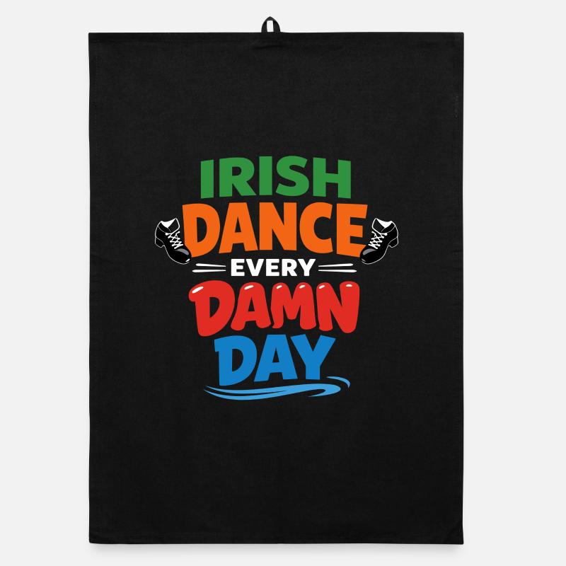 Irish Dance Step-dancing Celtic Fan Organic dish towel