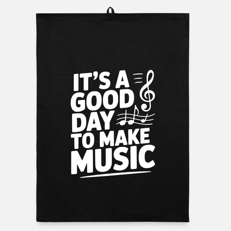 Es ist ein guter Tag, um Musik zu machen Organic Geschirrtuch