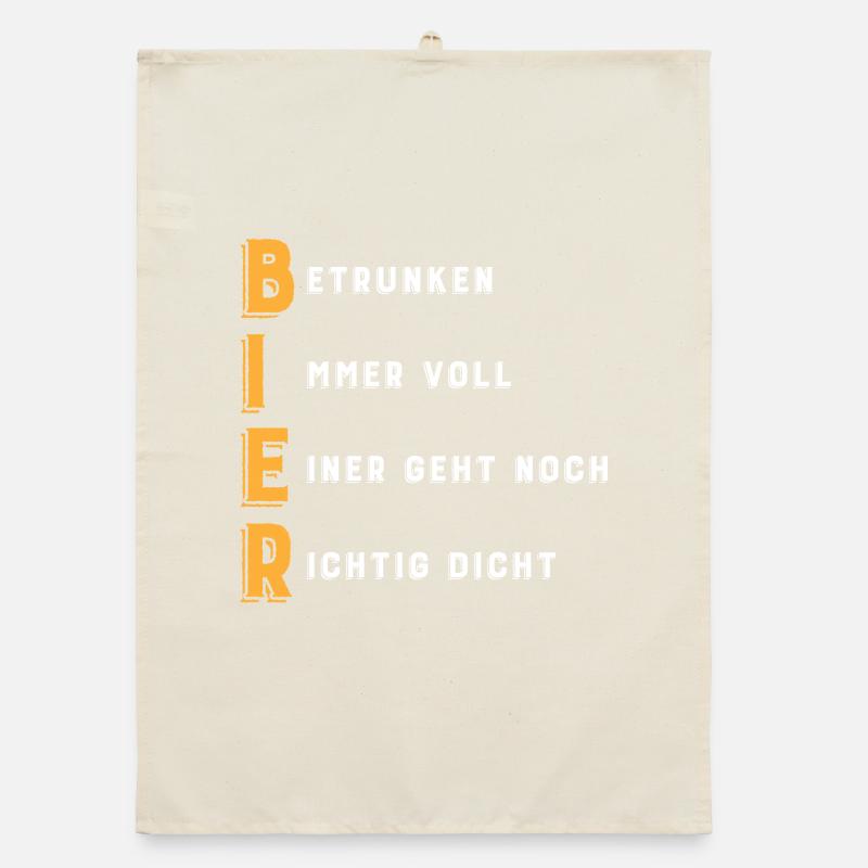 BIER Akronym Organic Geschirrtuch