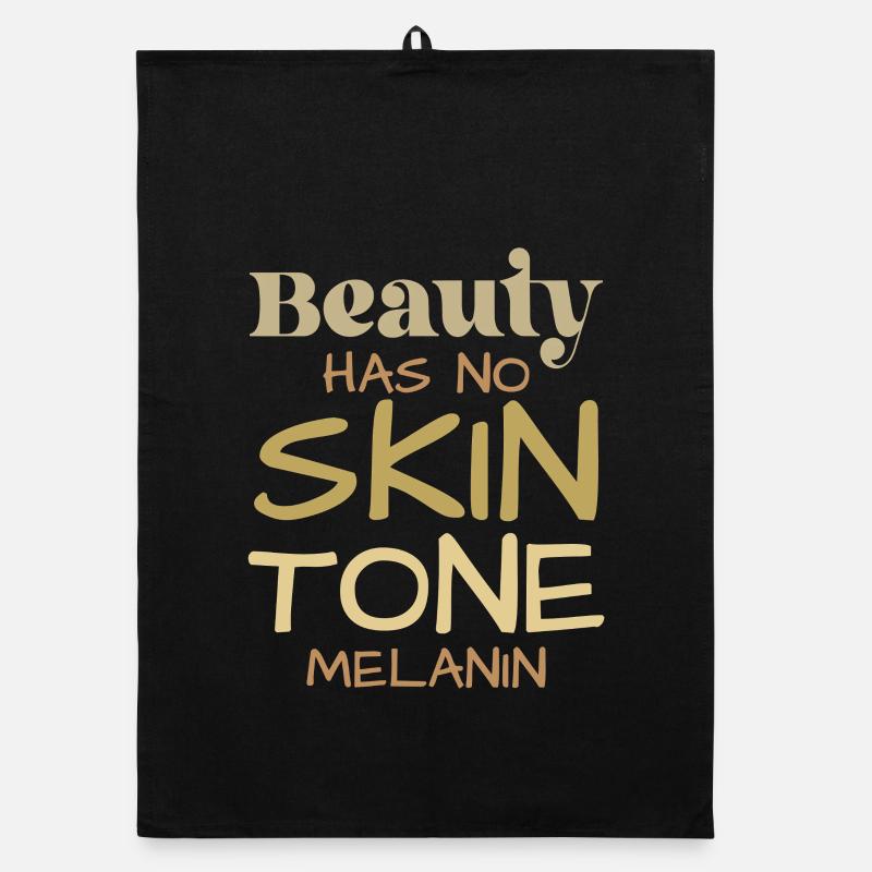 La beauté ne connaît pas de teint de peau Torchon bio